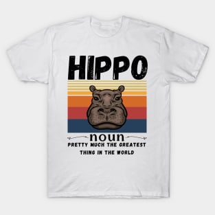 Hippo Animals Definition T-Shirt